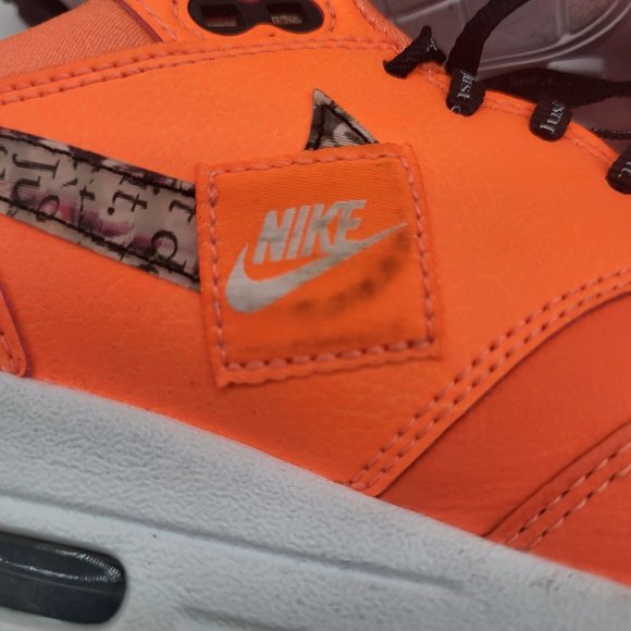 Nike Women's Air Max 1LX Just Do It Orange/White Dunk Force 1 Plus SZ 7 - Picture 9 of 12